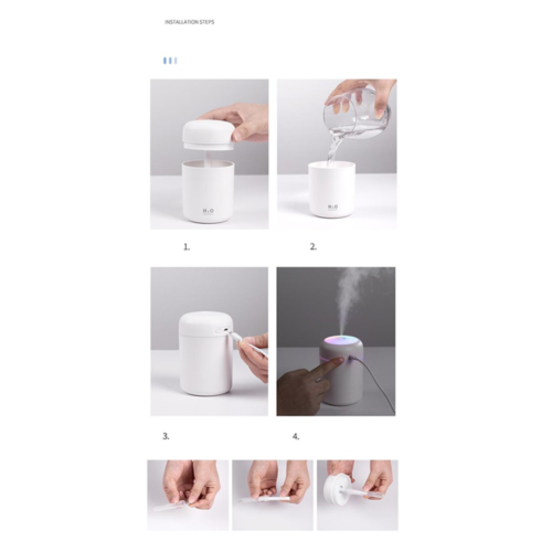 Portable Air Humidifier Aroma Essential Oil Diffuser for Car Home (Copy)